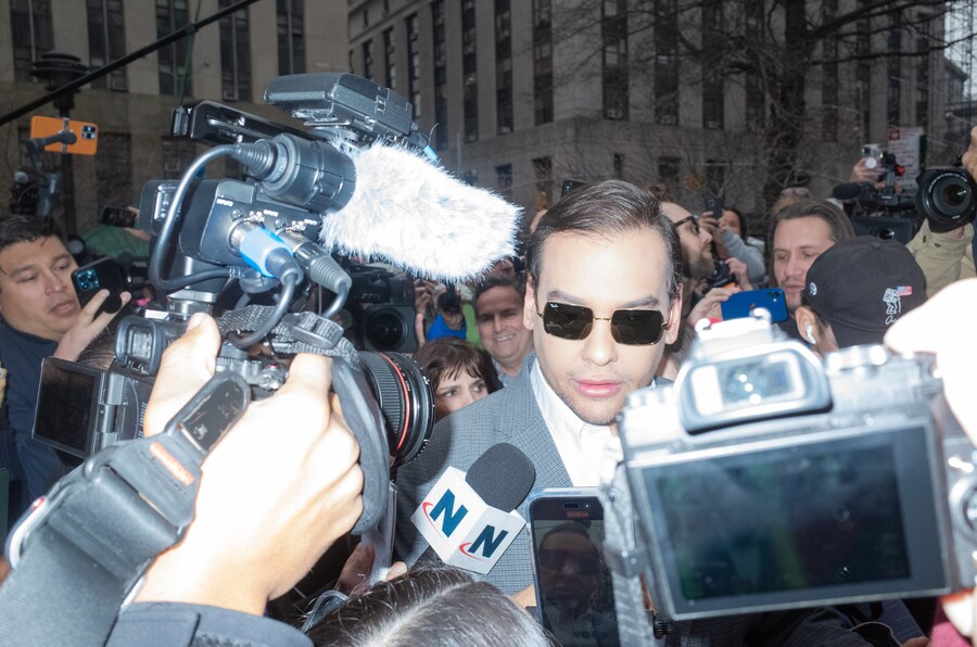 George Santos outside of Manhattan, New York 2023