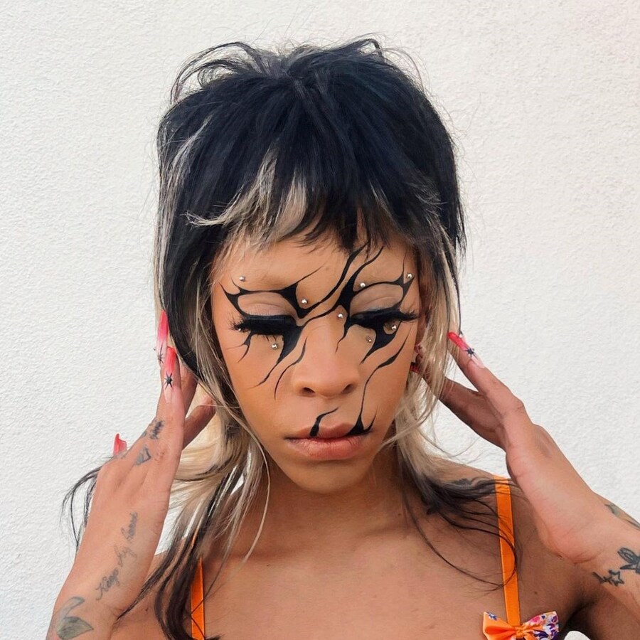 Dazed 100: Dee Carrion make-up 1