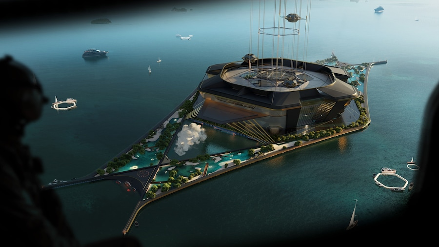 Ascensio space elevator concept art 4