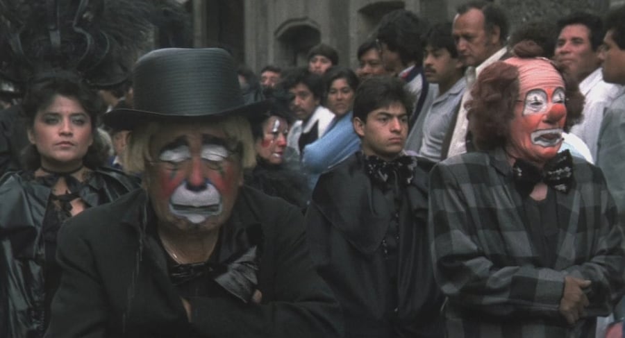 Santa Sangre clown circus makeup 4