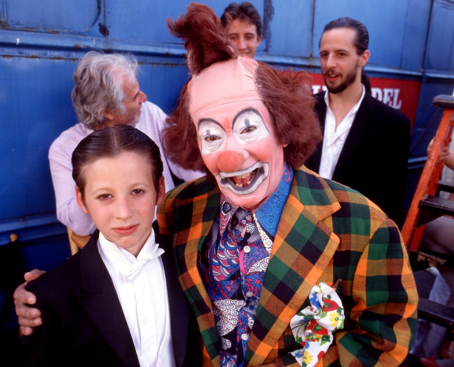 Santa Sangre clown circus makeup 3