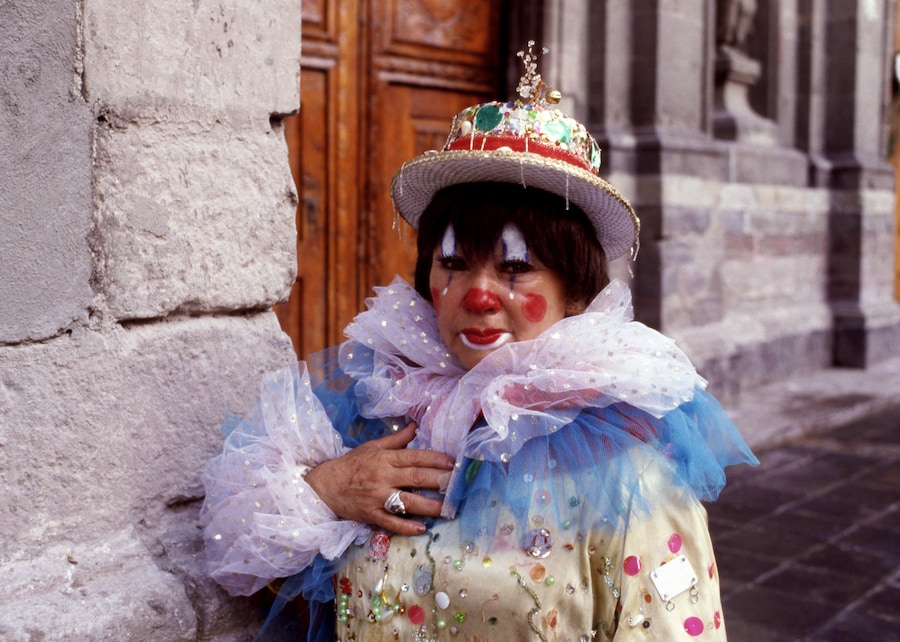 Santa Sangre clown circus makeup 1