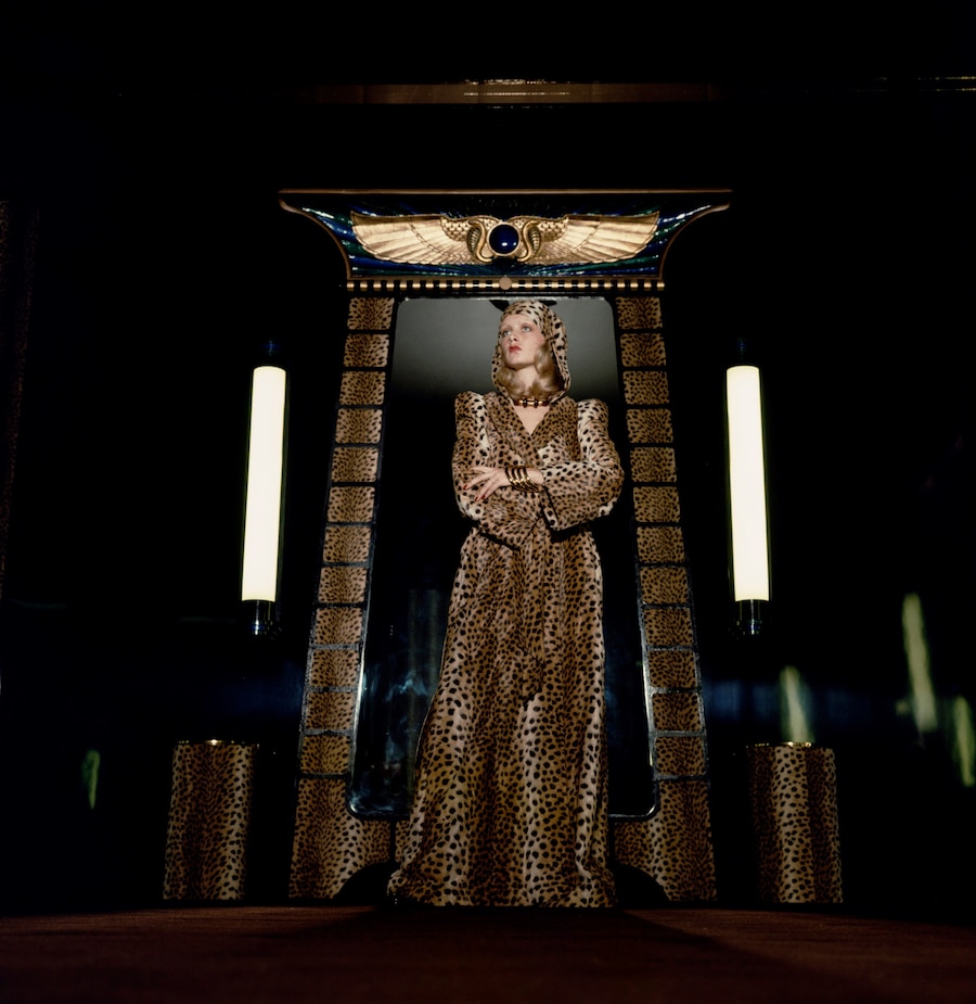Twiggy in leopard print Biba, 1971 &#169;Justin De Vill 2