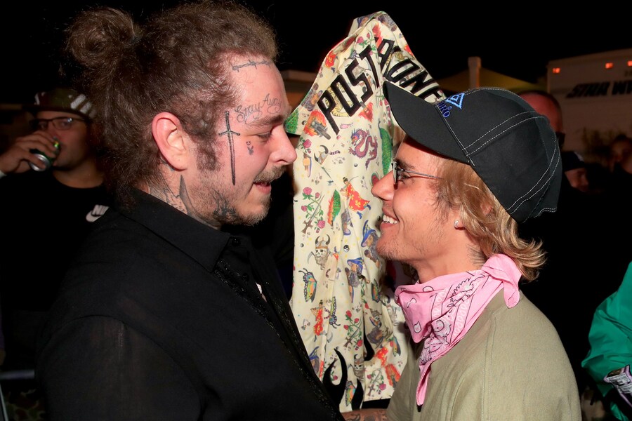 Post Malone and Justin Bieber, 2018 Coachella 14