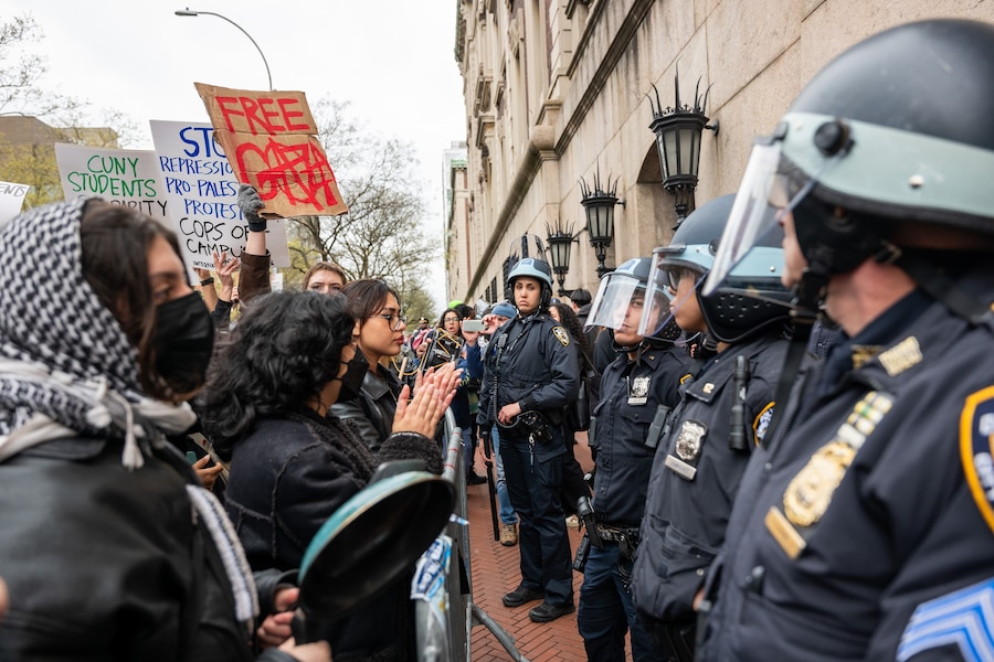 Students Columbia University to protest Israel 2024 