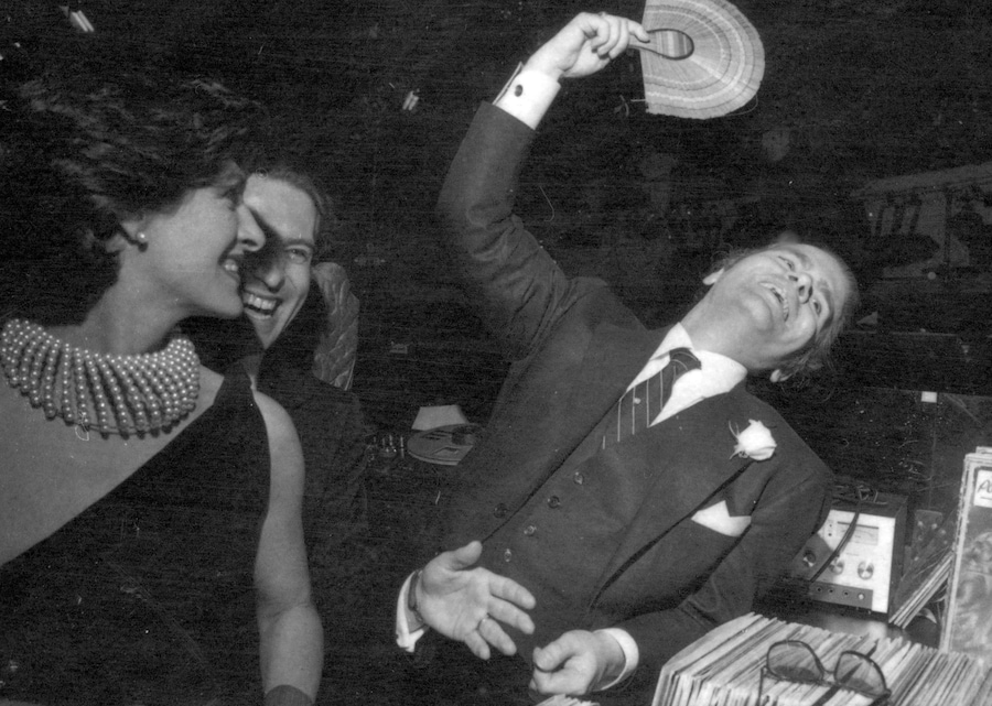 Karl Lagerfeld and Paloma Picasso at his party at Studio 54 7