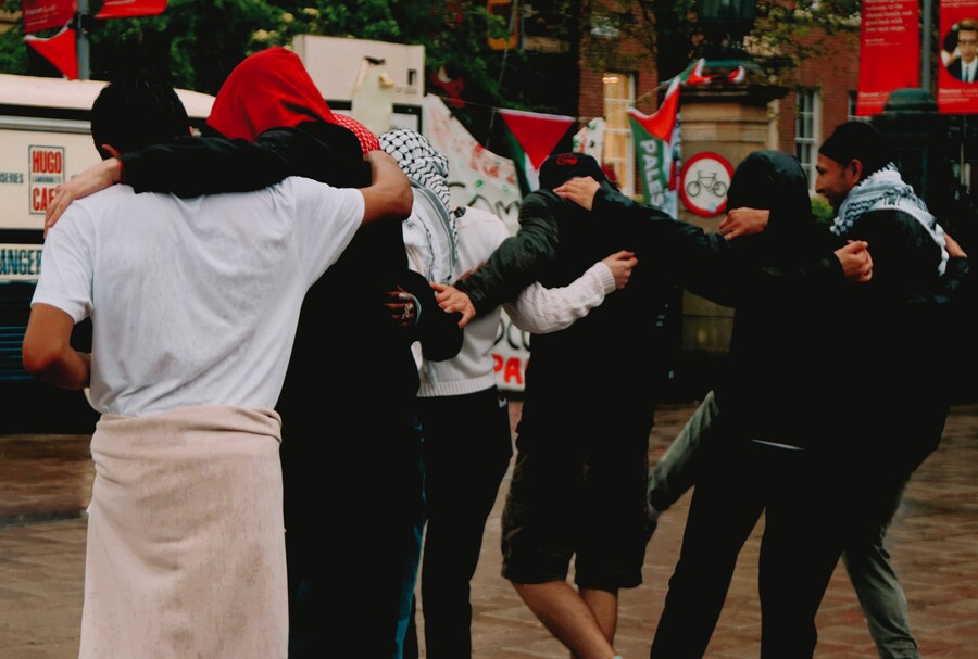 University of Leeds Palestine encampment 9