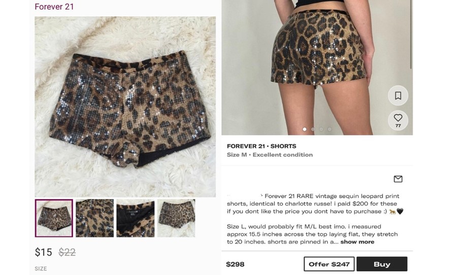 Vintage' Forever 21 shorts are now being sold for almost $300 | Dazed