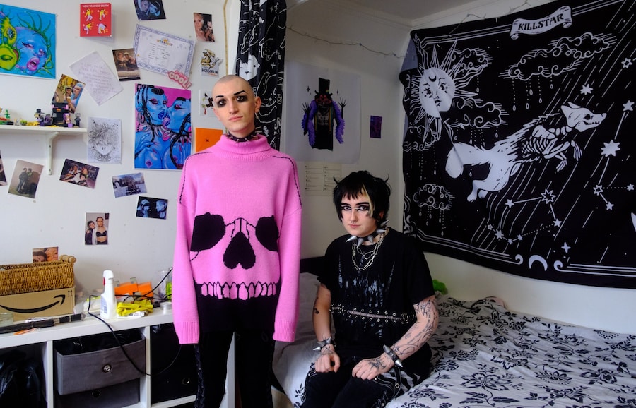 Goths at home Isabella Fowden subculture photography 2