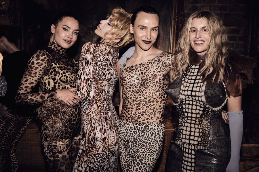 Hollie Bowden x Isamaya Ffrench animal party 13