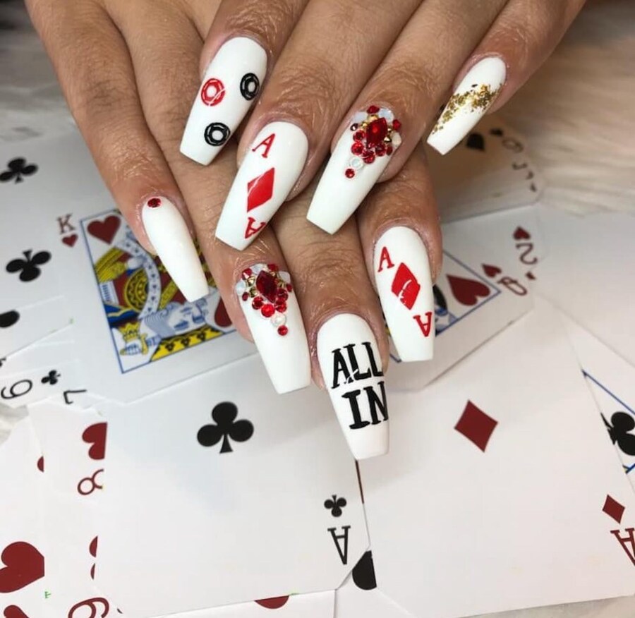 World Series Poker manicures nail art 0