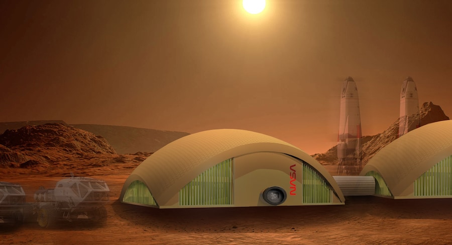 Mycelium architecture concept on Mars 4