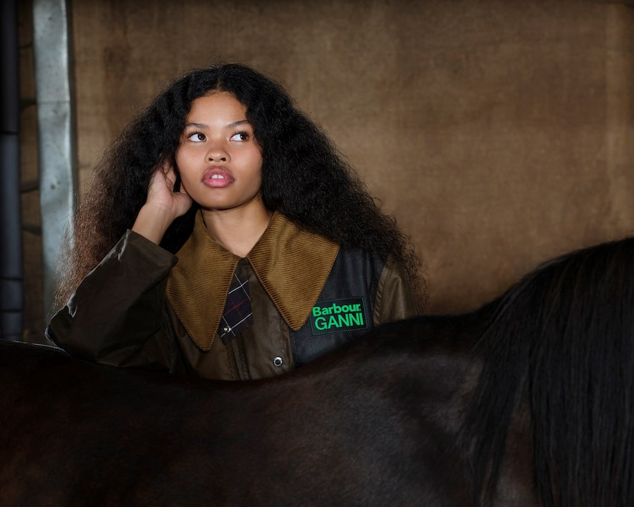 Ganni x Barbour collection 2024