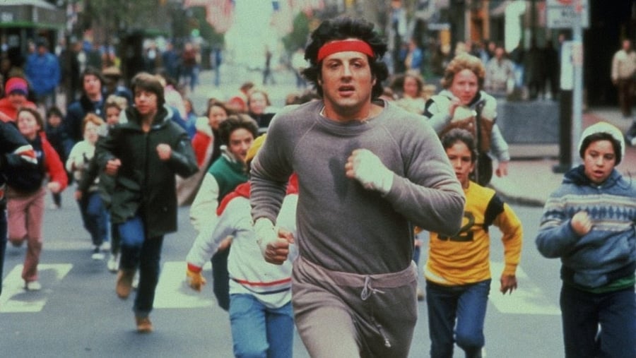 Training scenes in Rocky films 1