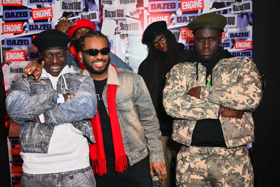 Pa Salieu and Hasani at The Dazed 100 Party In Lon 2