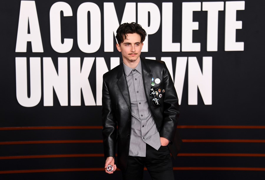 Timoth&#233;e Chalamet A Complete Unknown premiere