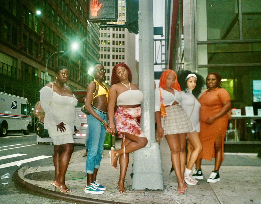 Ladies leaving a birthday in the big city 25