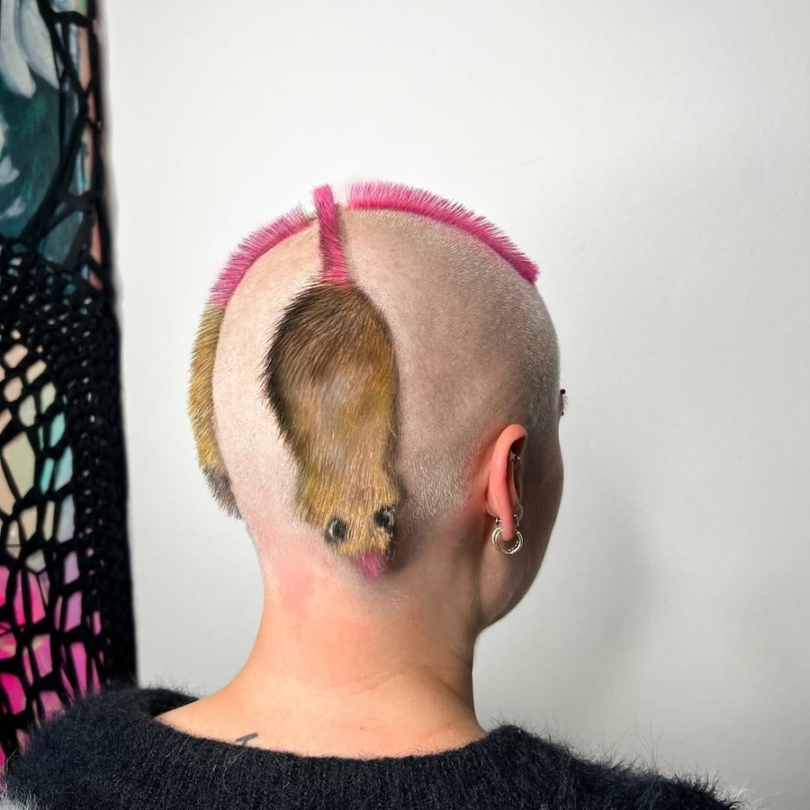 Jackie Bieber hairstylist buzzcut artist 3