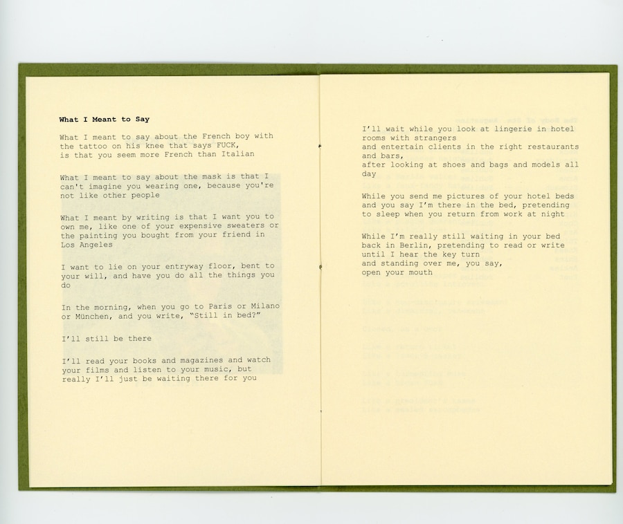 Mary Katharine Tramontana, Serious Pleasures 19