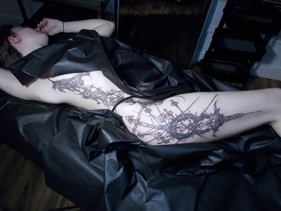 Jonah Slater and BTS of the Dilara Findikoğlu’s AW25 dress 34