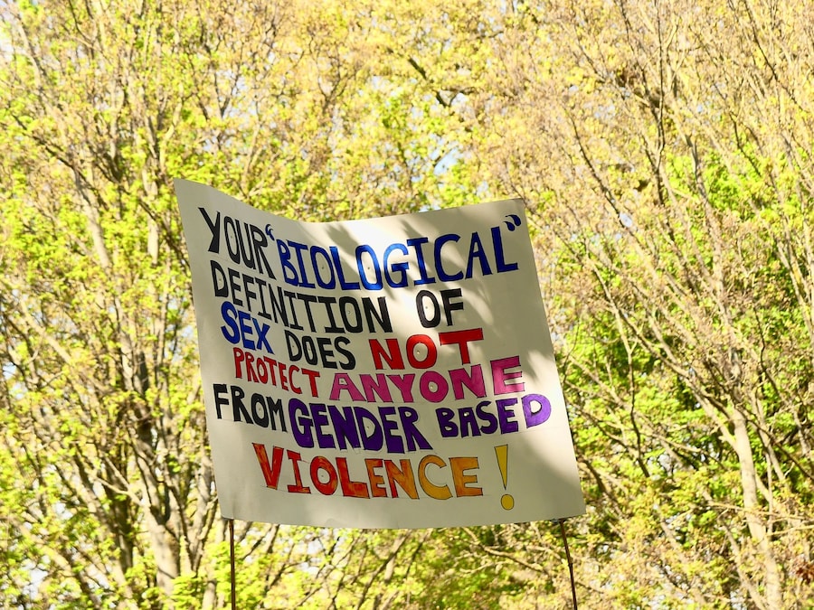 Sign at the protest 5