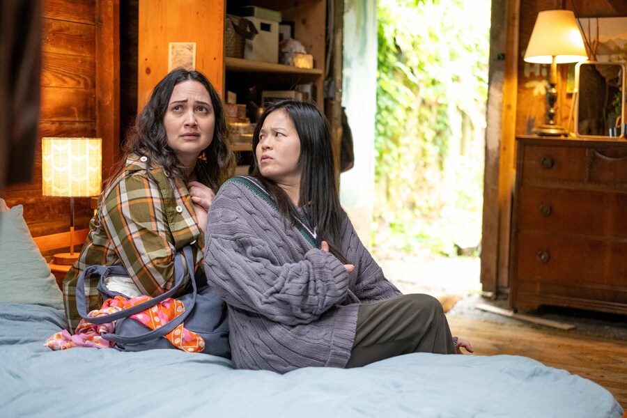 Lily Gladstone and Kelly Marie Tran in THE WEDDING 3
