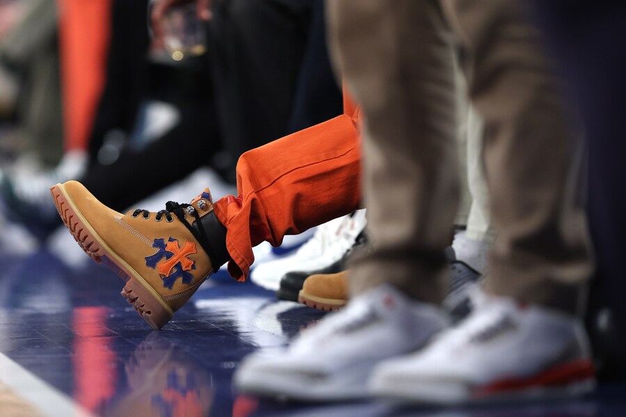 Timoth&#233;e Chalamet&#39;s custom Chrome Hearts Timberlands 6