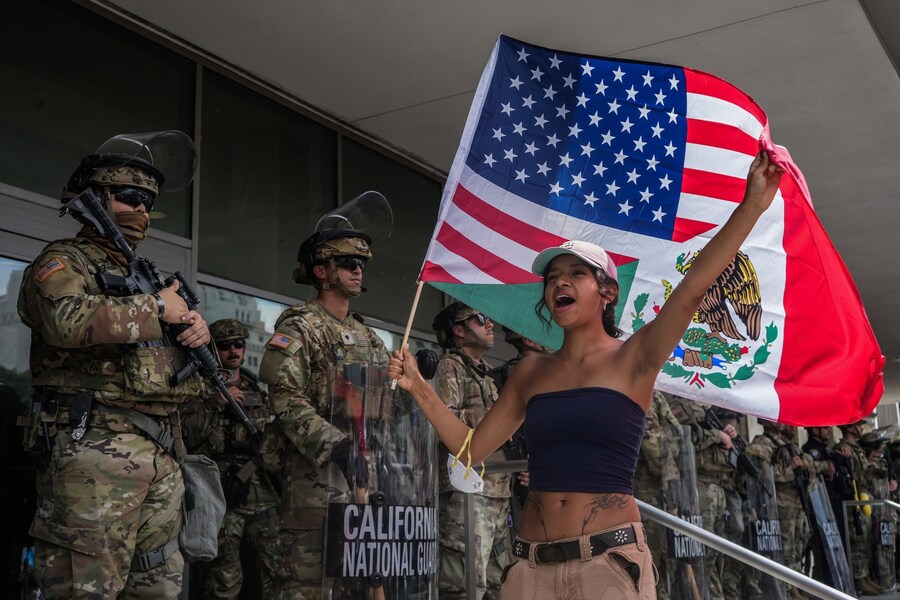 Protests Erupt In L.A. County Sparked By Federal Immigration 10