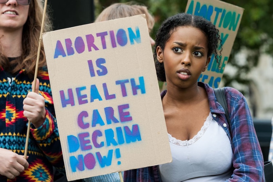 Abortion Rights Pro-Choice Demonstration in London