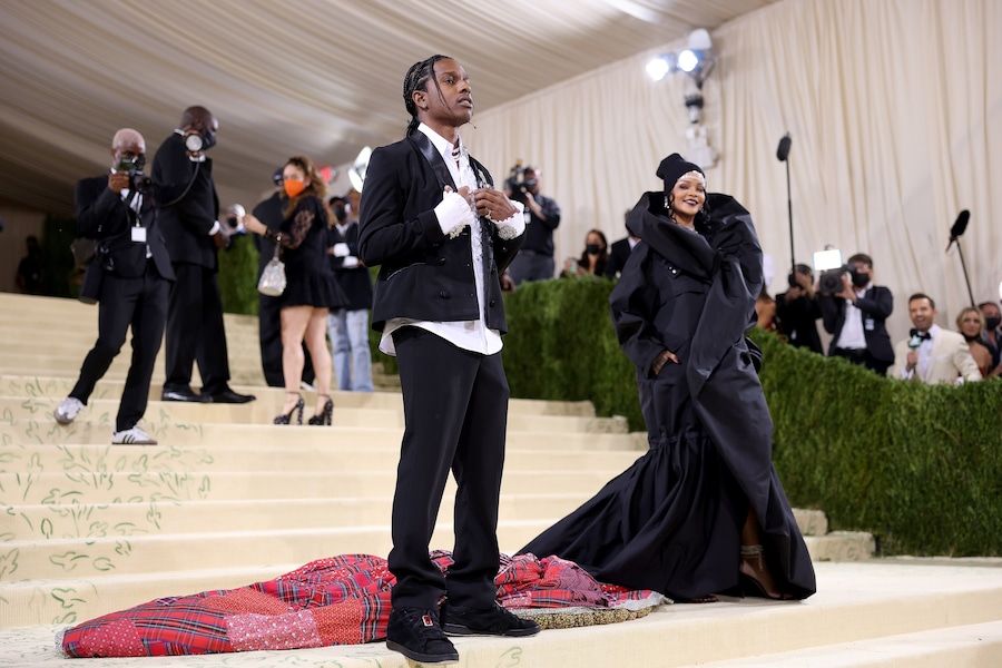 A$AP Rocky and Rihanna attend the 2021 Met Gala 6