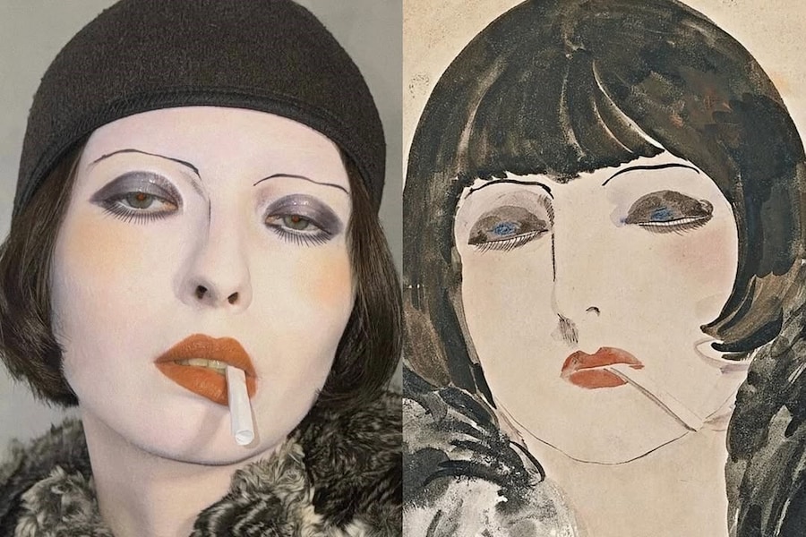 Portrait of a Woman with a Cigarette (Kiki de Mont 0