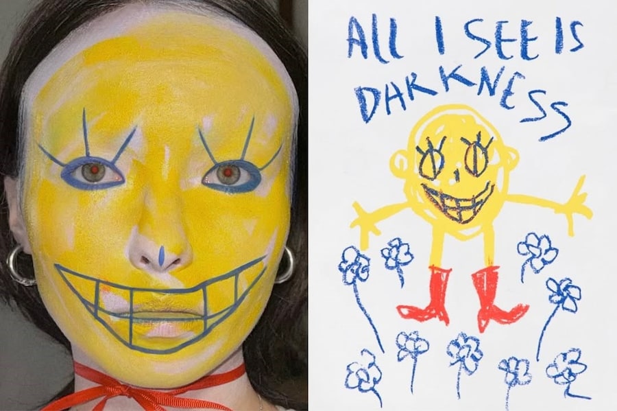 “All I see is darkness” inspo t-shirt print @volch 15