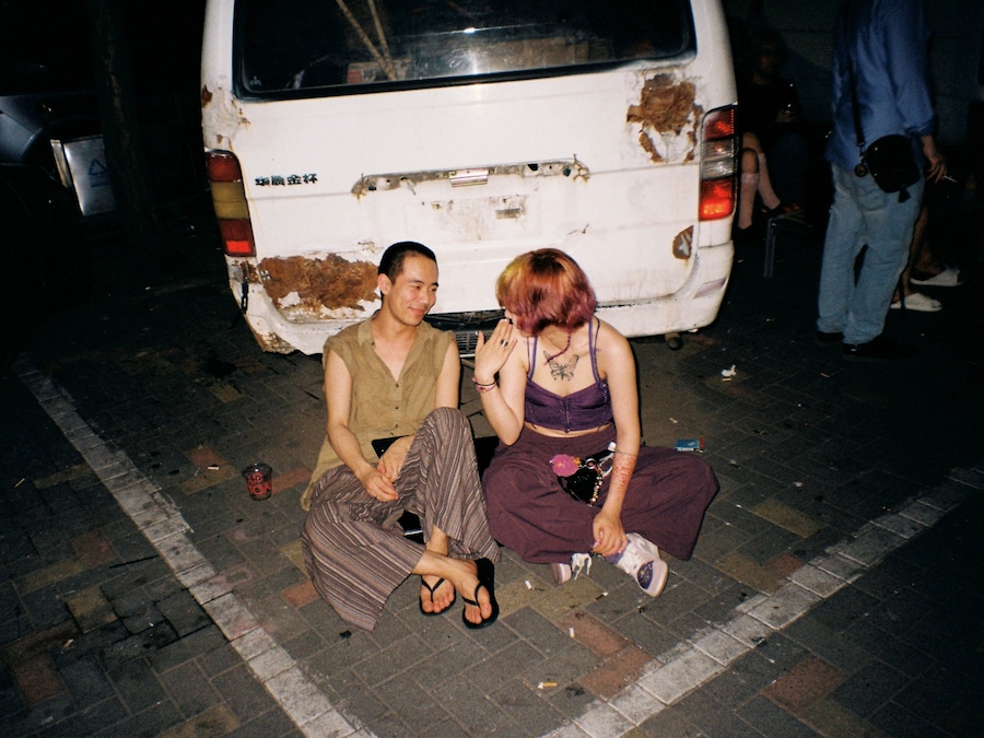 outside of SOLO club in Beijing 14