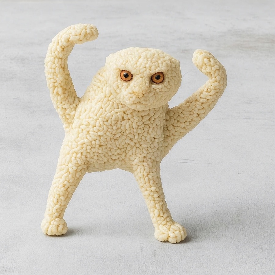 Eva &amp; Franco Mattes, Cursed Cat (2026) AI Generated Image 5