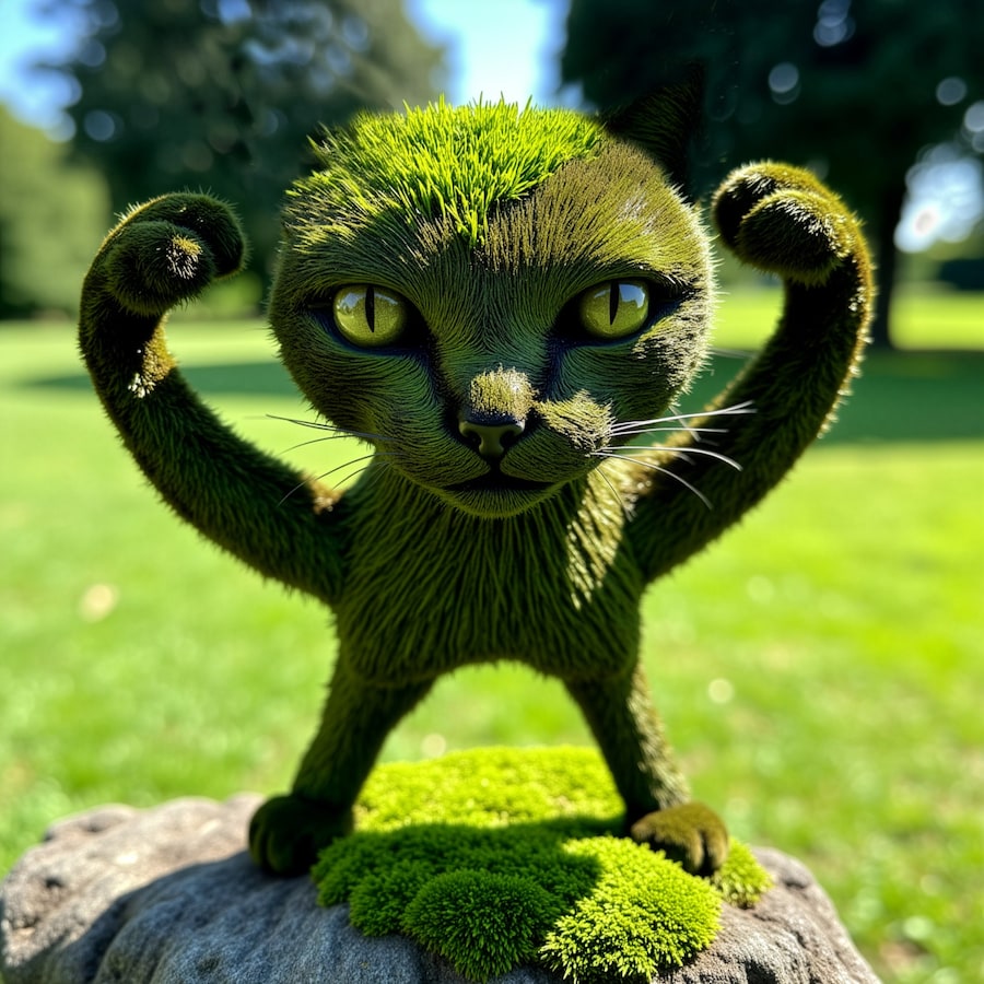 Eva &amp; Franco Mattes, Cursed Cat (2026) AI Generated Image 6