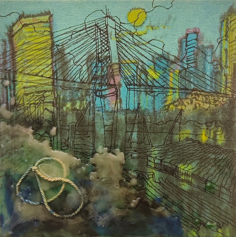 Where the Home, Canvas, Chinese paper, Chinese wat 0