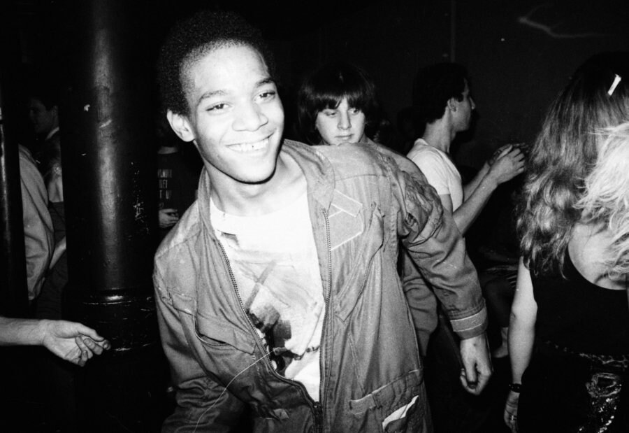 Jean Michel Basquiat dancing, photographed by Nich 1
