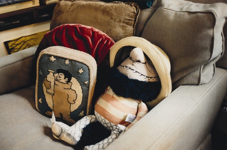 A Wild Thing relaxing in Maurice Sendak&#39;s armchair 1