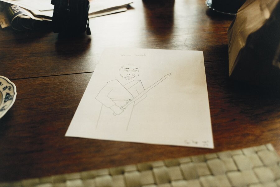 A drawing that Spike made of Maurice during their 0