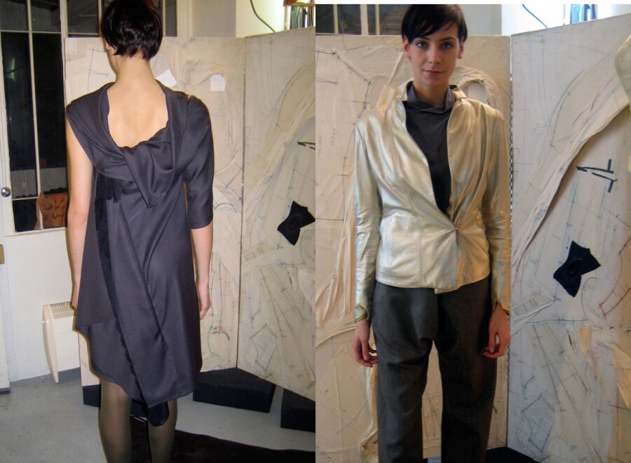 Gustavo Lims twisted tunic dress and twisted leath 4
