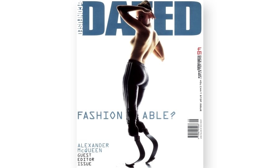Above: cover of Dazed&#39;s Fashion-Able issue (#46, 1 0