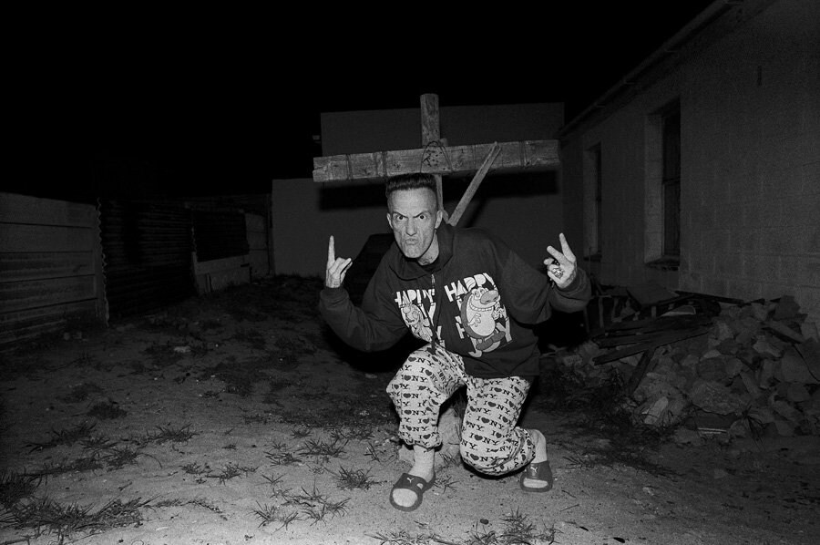 Ninja finds religion outside Isaac Mutant&#39;s house 2