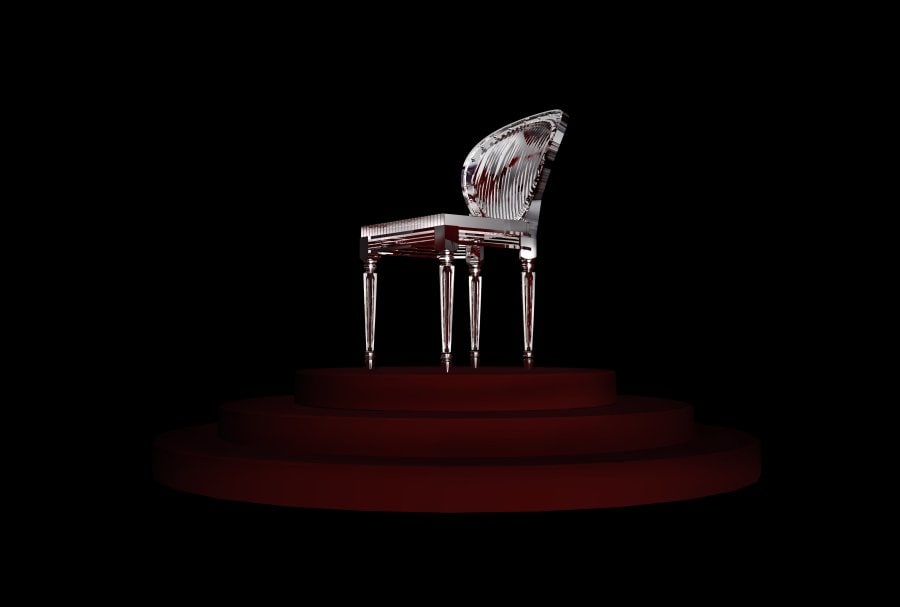 Medallion Chair (a lucky symbol for M. Dior) sculp 2