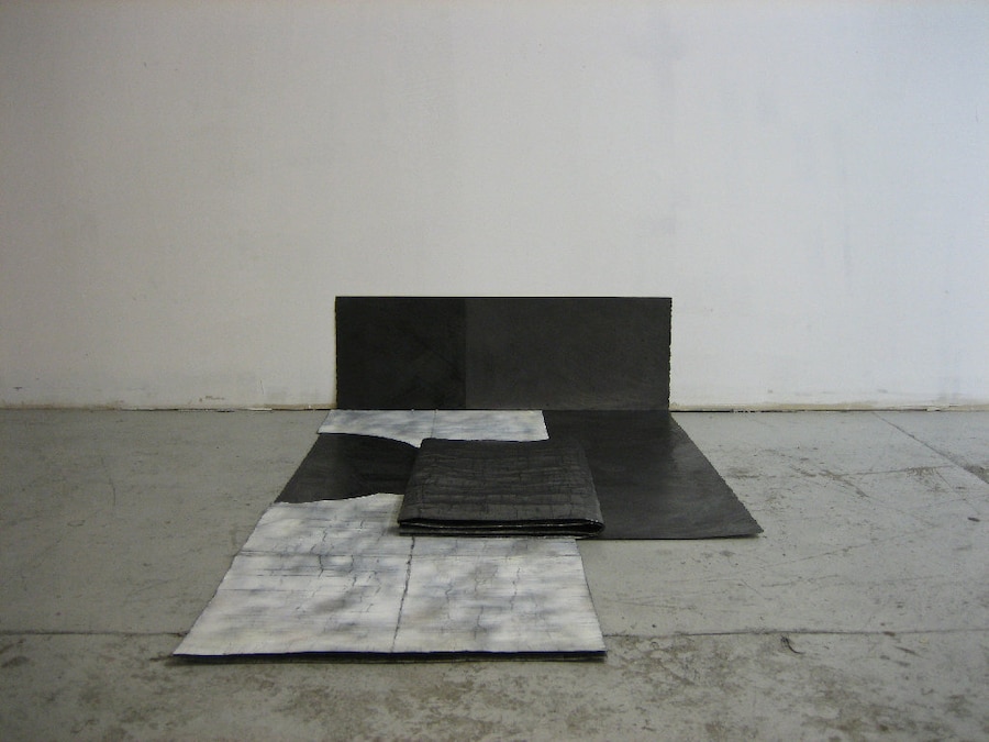 Dan Shaw-Town Untitled, 2011 Graphite and spray en