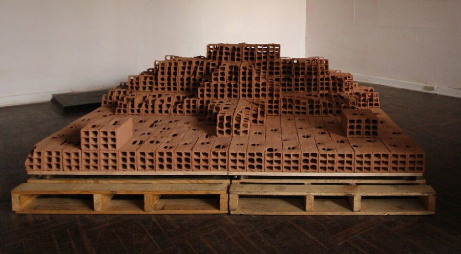 2. Ishmael Randall Week Huaca Eroded Bricks, Woode 3