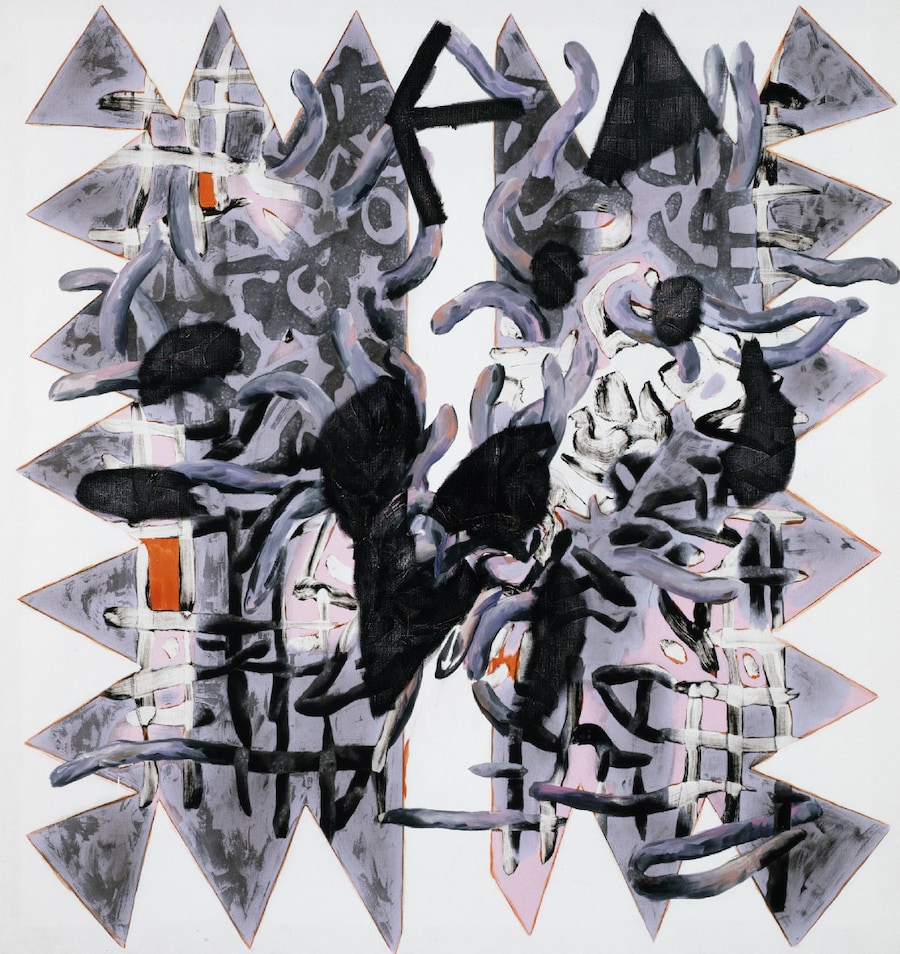 Charline von Heyl - "Kastle Keep", 2008, Acrylic, 8
