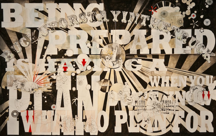 Diann Bauer &#39;Being Prepared&#39;, 2012, Mixed media on 20