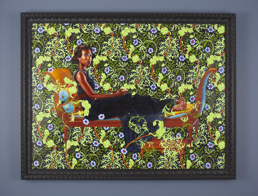 Juliette Recamier, 2012 oil on linen framed: 82 1/ 2