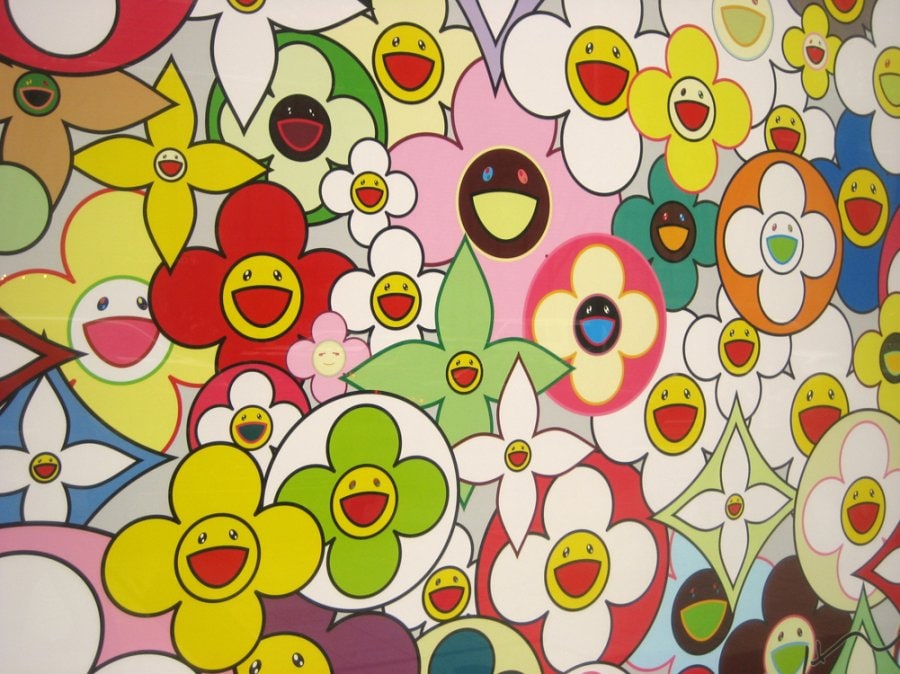 Murakami&#39;s window for the Louis Vuitton store 0