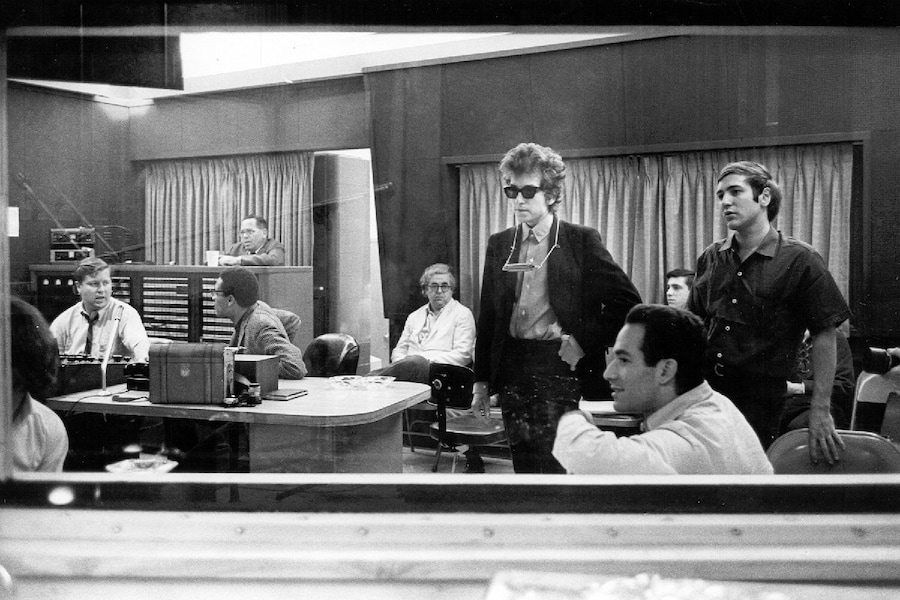 New York, 1965, Bob Dylan in Columbia&#39;s Sydio A (c 5